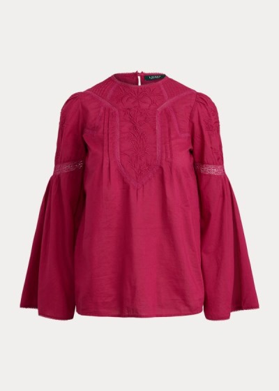 Women's Ralph Lauren Embroidered Bell-Sleeve Tops | 796253PMW